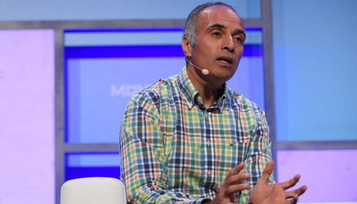 Yashish Dahiya, co-Founder chief executive officer of PolicyBazaar, speaks during a conference in Dublin. Photographer: Eóin Noonan/Sportsfile/Bloomberg