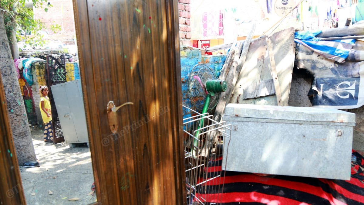 Temple was only the safe place to keep the left over trunks and almirah | Photo: Manisha Mondal | ThePrint 