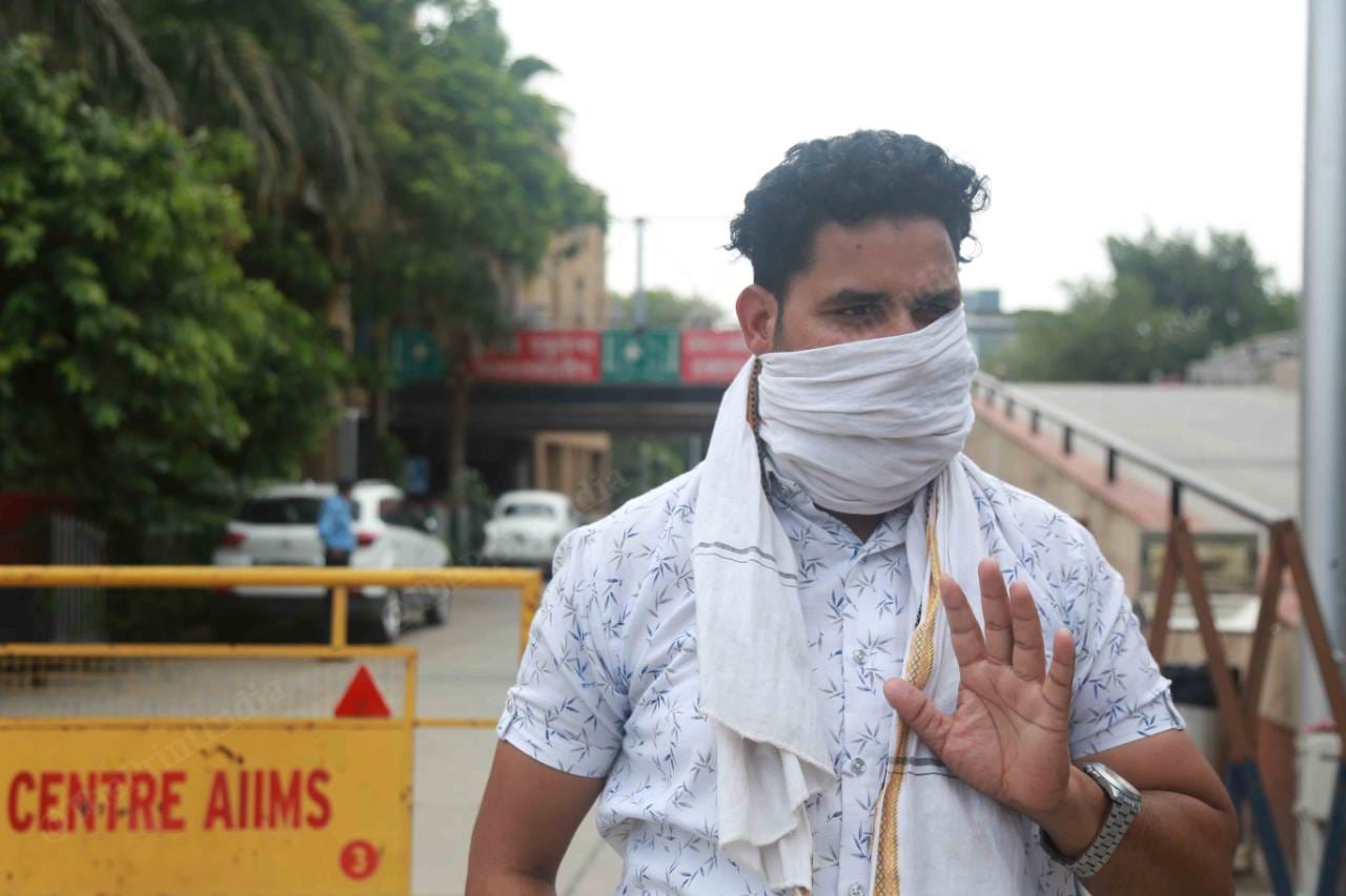 Sharif Khan at the Delhi Gate burial | Manisha Mondal | ThePrint