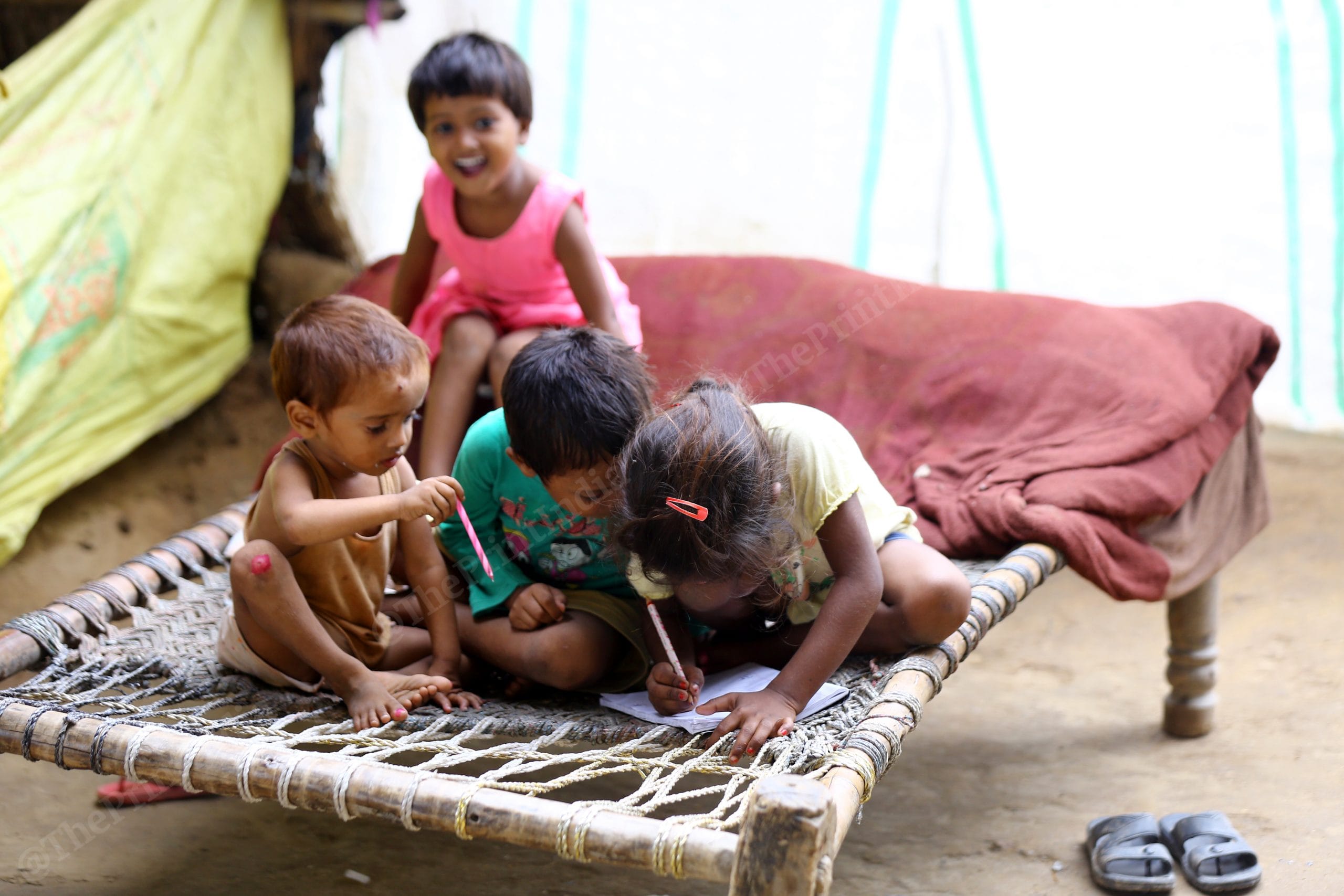 All students stay in near by settlements | Photo: Suraj Singh Bisht | ThePrint