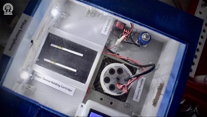 The portable rapid diagnostic Covid test developed by IIT Kharagpur | Photo by special arrangement