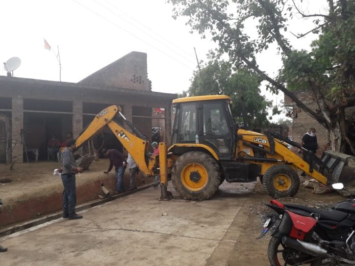 The earth-mover that blocked the police's entry to Vikas Dubey's house in Kanpur | Prashant Srivastava | ThePrint