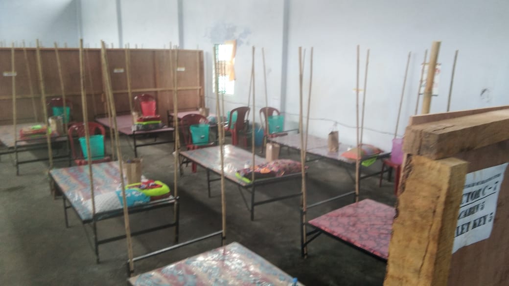 Around 40 to 50 beds were kept ready inside one of the warehouses to accommodate the first lot of inmates | By special arrangement