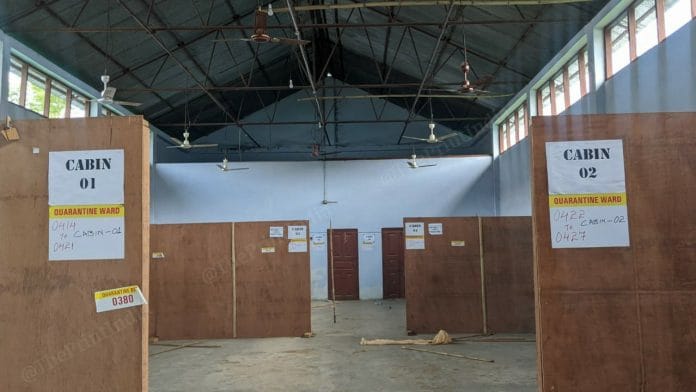 A total of 509 returnees from Bengaluru, including 383 men and 126 women, made up the first batch to be quarantined at the facility | Yimkumla Longkumer | ThePrint