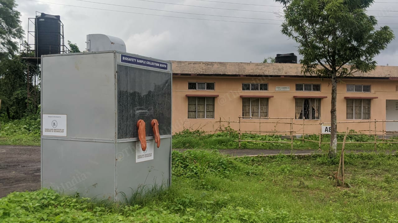 Apart from temperature screening twice daily, the police medical team was assigned with the task of swab collection from the returnees and the tests were done through a TrueNat machine | Yimkumla Longkumer | ThePrint