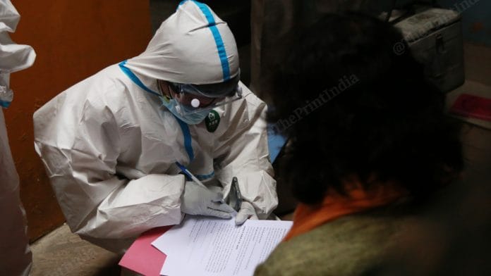 The serological survey in the national capital | Photo: Manisha Mondal | ThePrint