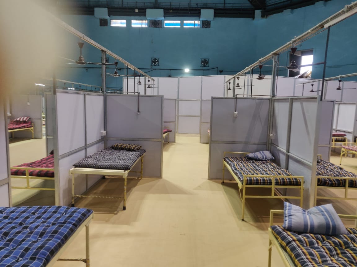 The Sawalaram complex that will now house 150 oxygen beds and 30 ICUs | Photo: Ananya Bharadwaj | ThePrint