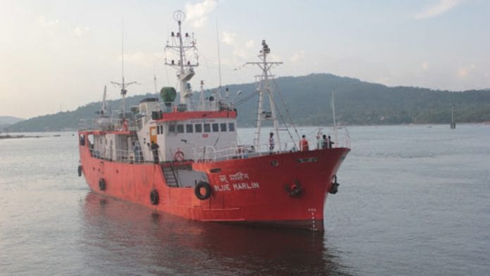 Representational image. Blue Marlin is part of the FSI survey fleet. | Photo: fsi.gov.in