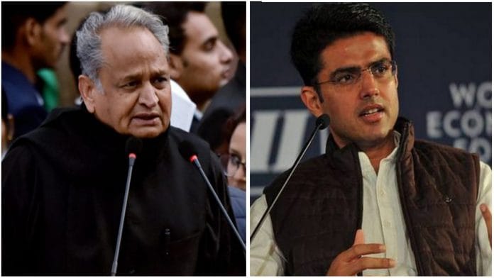 File image of Rajasthan CM Ashok Gehlot and rebel Congress leader Sachin Pilot