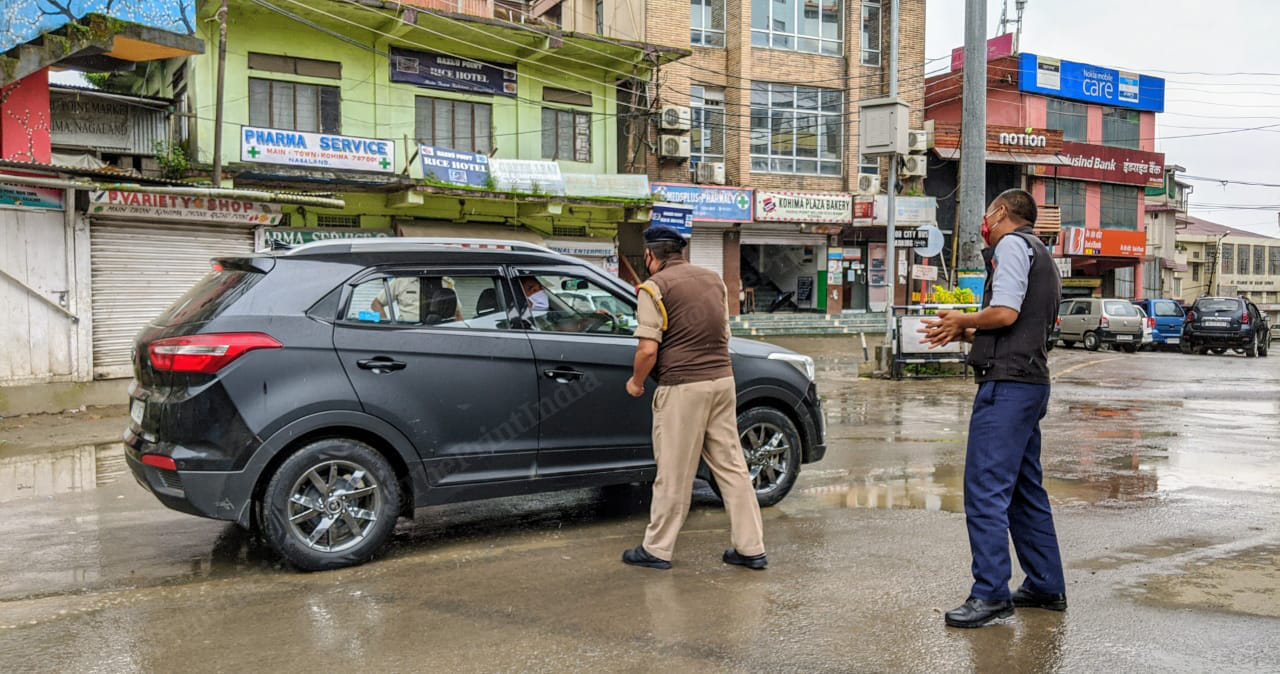 Movement of all private and commercial vehicles are banned during the lockdown period, unless in case of medical emergencies | Photo: Yimkumla Longkumer | ThePrint