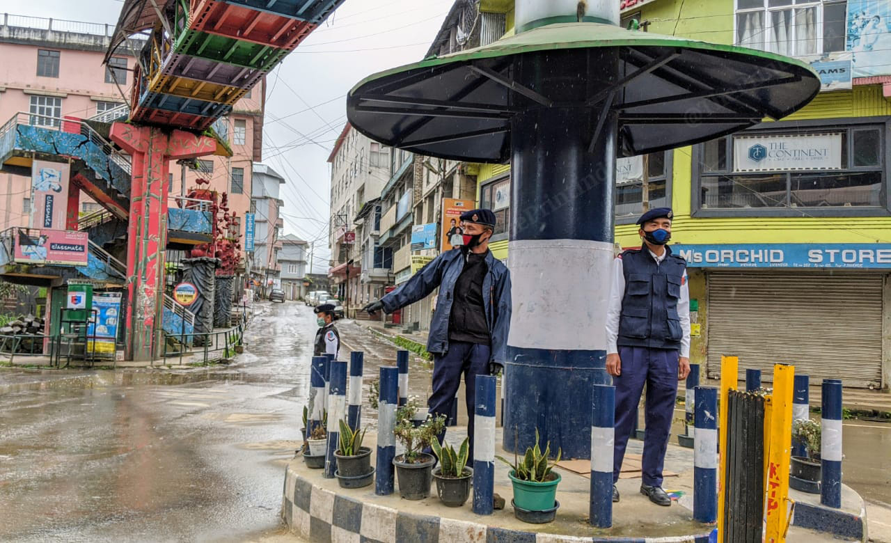  Inter-state, inter-district and inter-village movement has been restricted for the time being. While movement of medical emergency cases and essential goods & services are allowed with proper measures | Photo: Yimkumla Longkumer | ThePrint