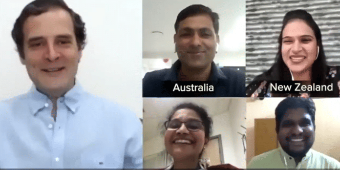 Rahul Gandhi speaks to Indian-origin nurses about the Covid situation in India | Twitter