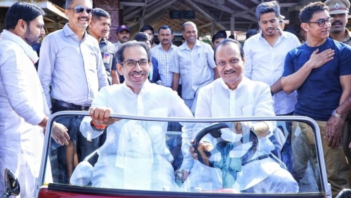 A file photo of Maharashtra Chief Minister Uddhav Thackeray and his deputy Ajit Pawar. | Photo: Twitter/AjitPawarSpeaks