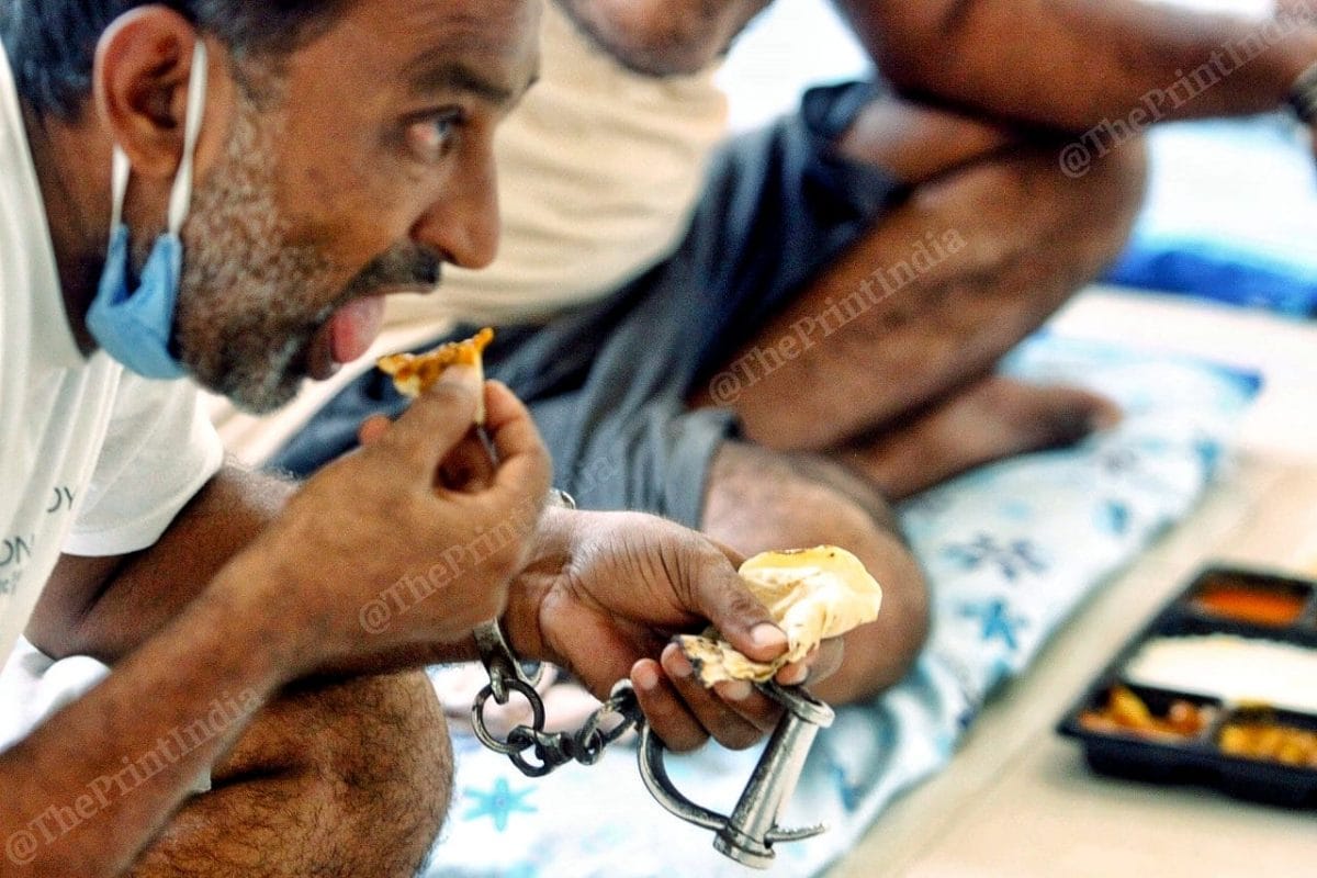 The patient are given three meals and tea in the evening | Photo: Praveen Jain | ThePrint