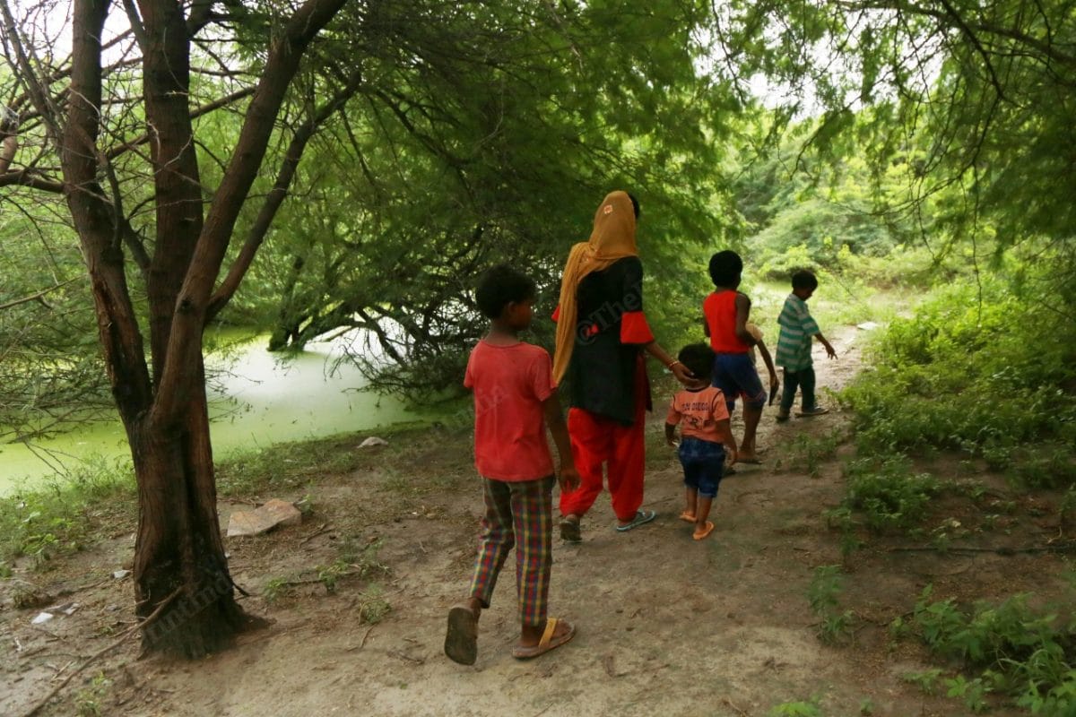 The homes in the village are scattered all over, families take these undefined paths through the jungle | Photo: Manisha Mondal | ThePrint