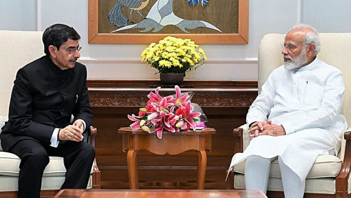 Governor of Nagaland R.N. Ravi in a meeting with Prime Minister Narendra Modi in New Delhi | Photo: ANI