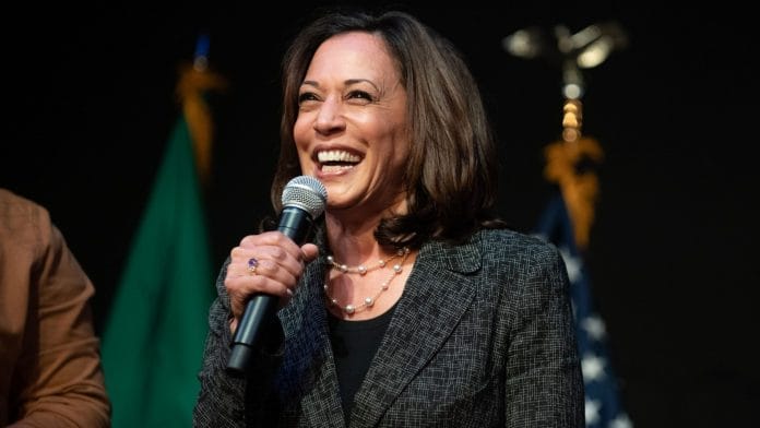 Kamala Harris, Democrat candidate for Vice President of US | Photographer: Chona Kasinger | Bloomberg