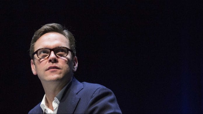 File photo of James Murdoch | Photographer: Christophe Morin | Bloomberg