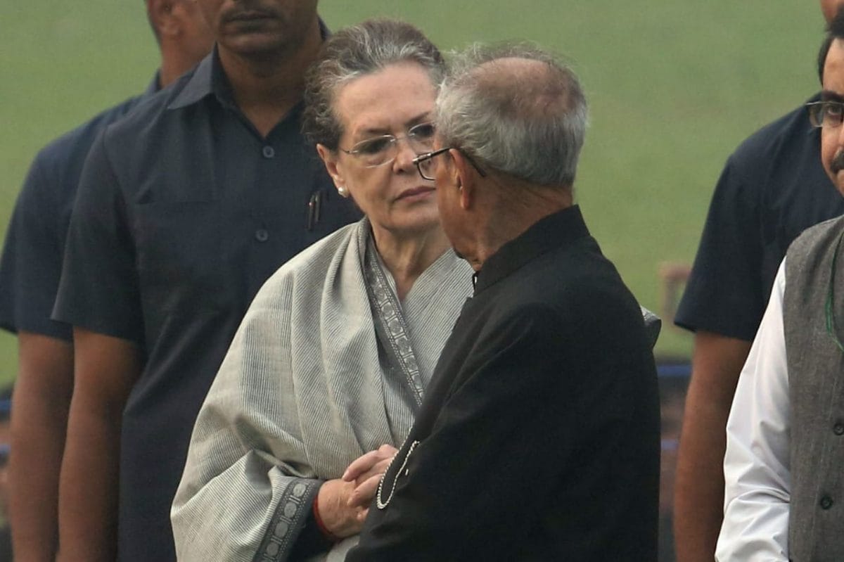 Pranab Mukherjee with Sonia Gandhi | Photo: Praveen Jain | ThePrint 