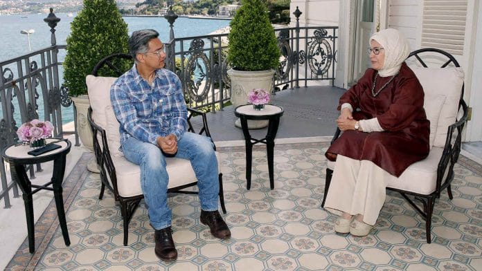 Bollywood actor Aamir Khan met Turkish First Lady Emine Erdogan on 15 August | Photo: ANI