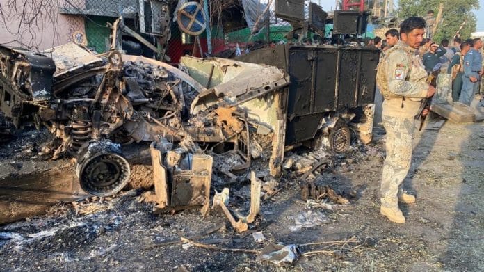 The attack began Sunday evening when car bombs were detonated at the prison’s entrance | Twitter | @bashirgwakh 