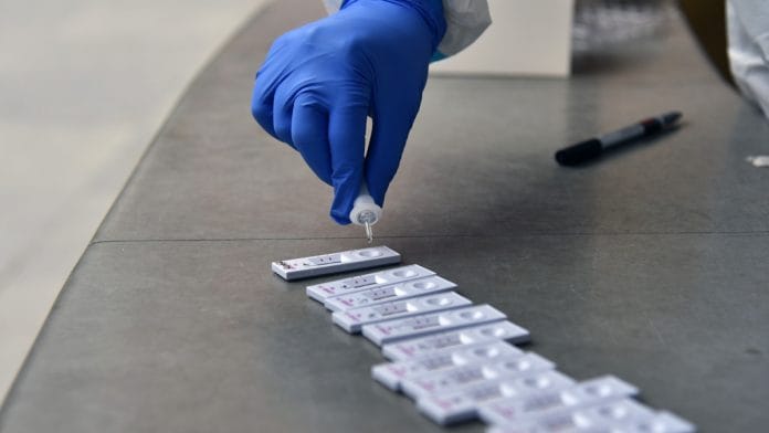 Representational image for rapid antigen testing | Photo: ANI