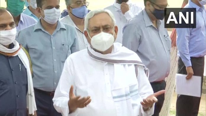 Bihar Chief Minister Nitish Kumar in Patna Monday | Photo: ANI