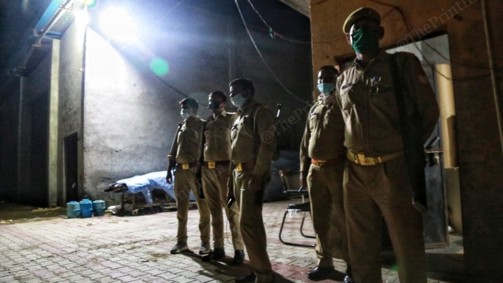 The godown where the books were found has been sealed and place under police guard | Photo: Manisha Mondal | ThePrint