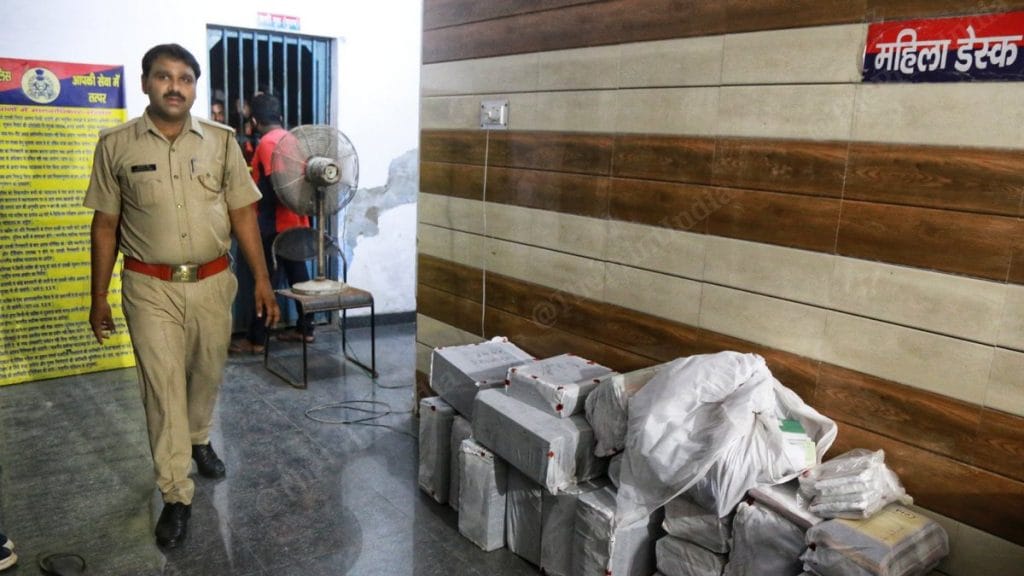 Some of the pirated books have also been taken to Partapur police station | Photo: Manisha Mondal | ThePrint