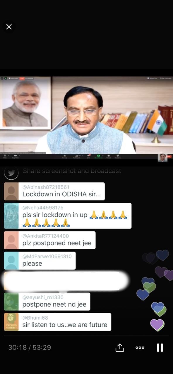 A screenshot of the comment section, abusive comment blurred out