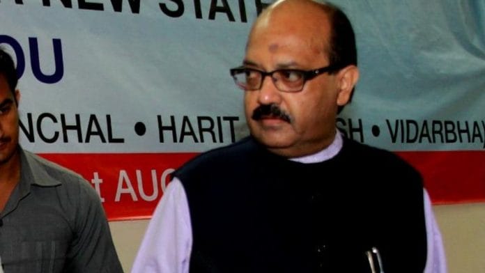 File photo of Rajya Sabha MP Amar Singh, who died Saturday | Praveen Jain | ThePrint