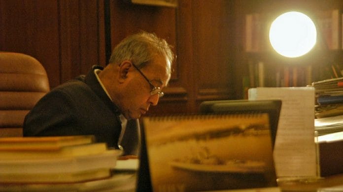 File photo of former Indian president Pranab Mukherjee