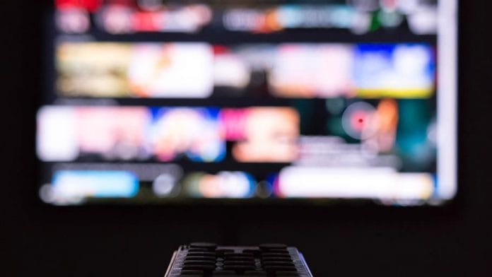 Representational image of a screen and remote