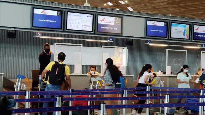 Indian nationals arrive to board a special Air India flight from Paris Charles de Gaulle airport in Paris | ANI File Photo