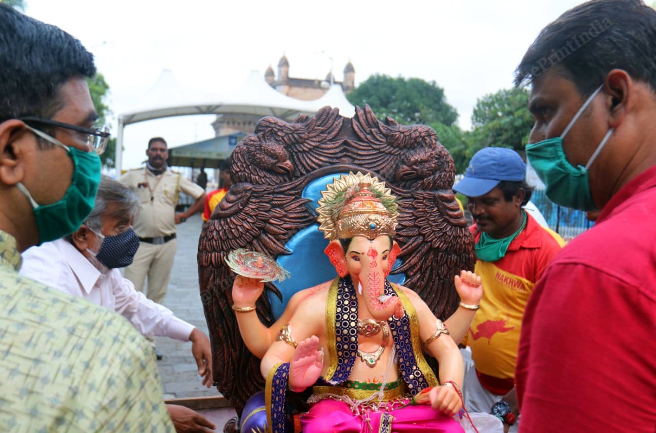To avoid crowding, people were advised to not to perform the aarti at visarjan points | Vasant Prabhu | ThePrint