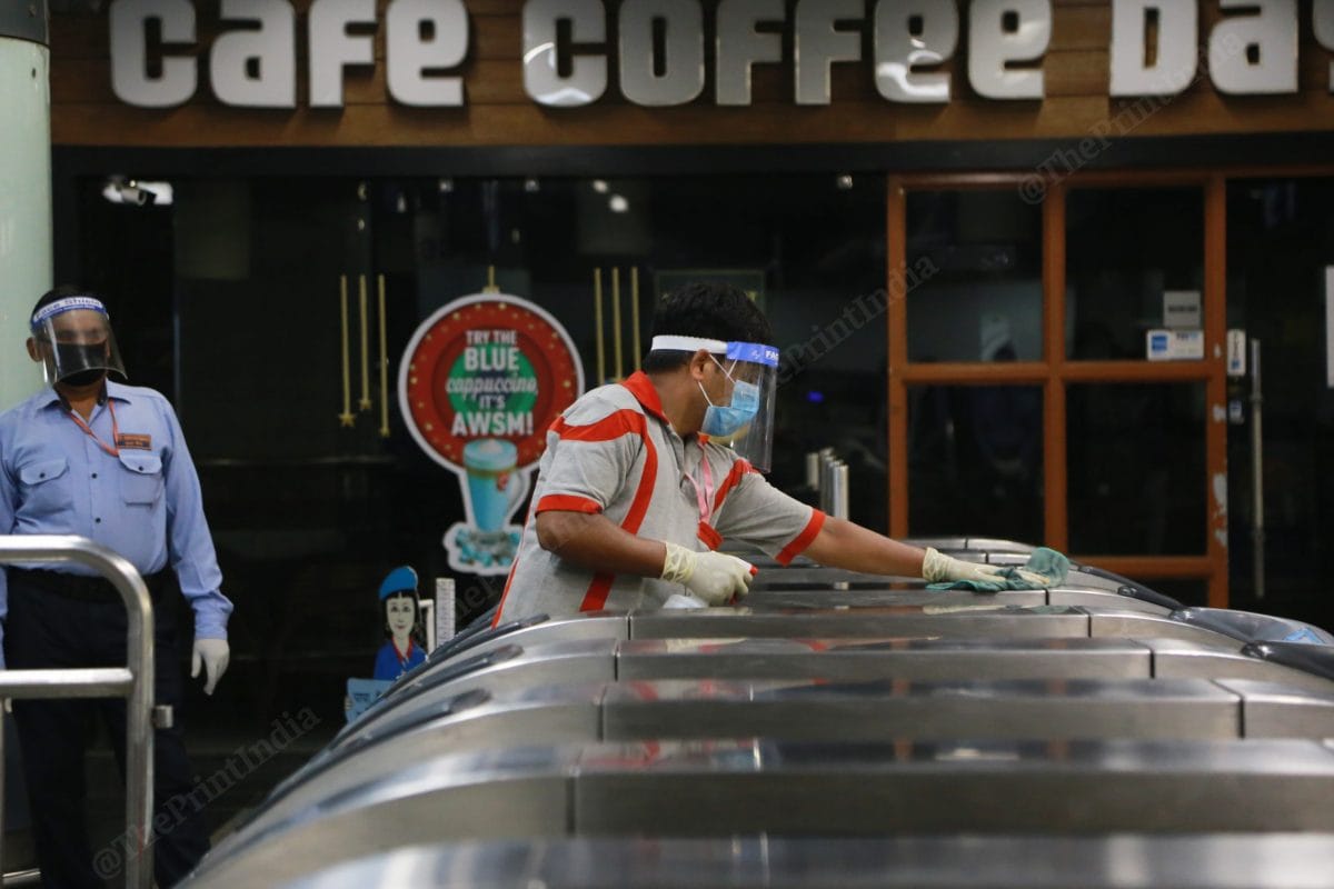 The shops at the metro station will reopen | Photo: Manisha Mondal | ThePrint