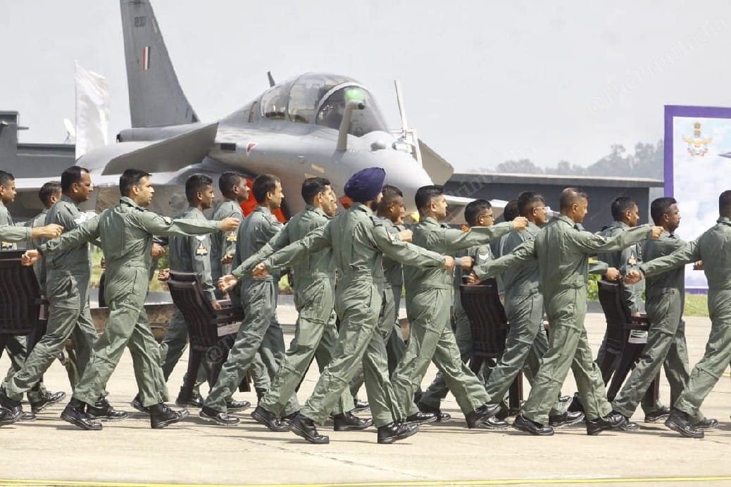 IAF officers at the ceremony | Photo: Praveen Jain | ThePrint