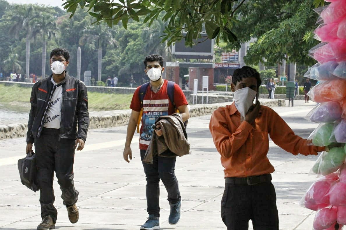 There was a cotton candy stall set up by the lake, but it hardly had any customers | Praveen Jain | ThePrint