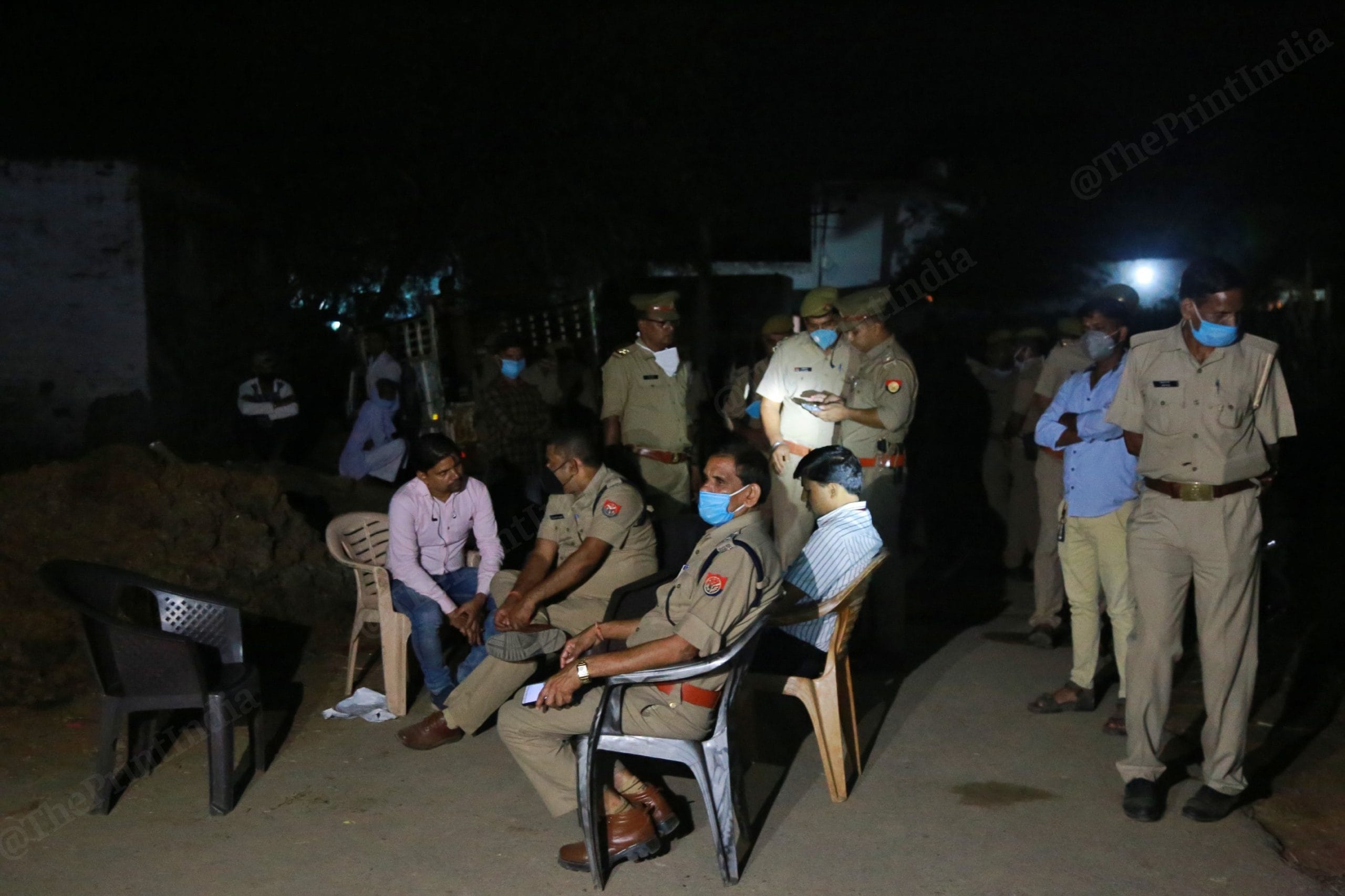 Around 150 police personnel were deployed in Boolgarhi, a village of 200 households, ahead of the victim's cremation | Manisha Mondal | ThePrint