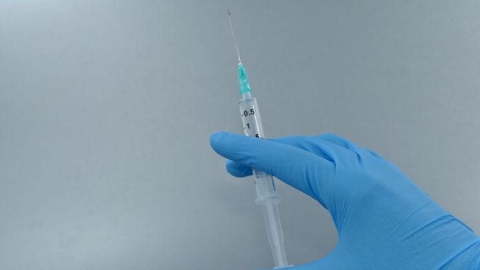 A vaccination injection