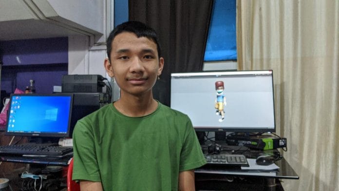 Ningthoujam Baldeep Singh, 13, at his home in Imphal | Yimkumla Longkumer