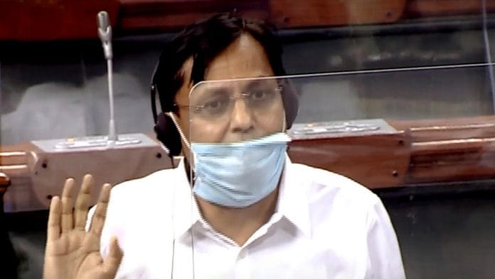 Minister of State for Home Affairs Nityanand Rai introduces the FCRA amendment Bill in the Lok Sabha Sunday | Photo: ANI