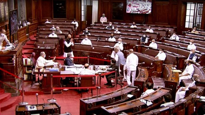 The first day of the Monsoon Session of the Parliament on 14 September 2020 | ANI
