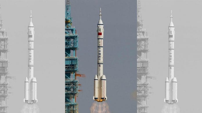China's resuable spacecraft aboard a Long March-2F carrier rocket | @ChinaMissionVie | Twitter