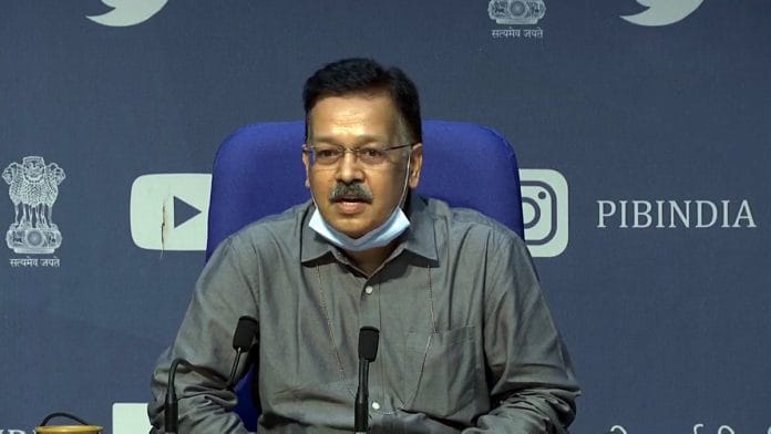 Health Secretary Rajesh Bhushan | Photo: ANI