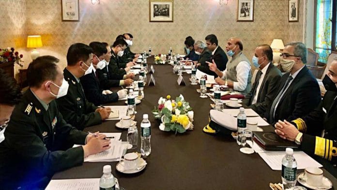 Union Defence Minister Rajnath Singh meets his Chinese counterpart General Wei Fenghe in Moscow Friday | ANI