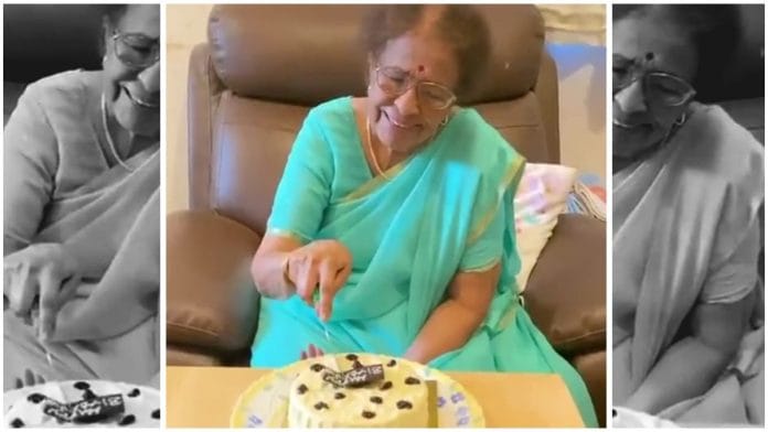 Meena Khadikar, the second oldest of the Mangeshkar siblings after Lata Mangeshkar | Twitter screengrab | @mangeshkarlata