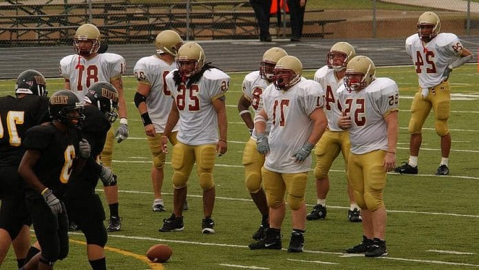 Representational image of American football players