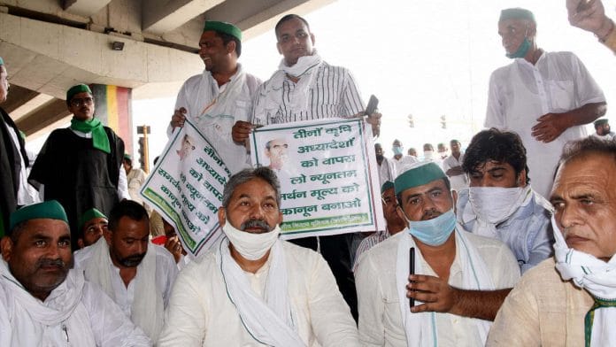 Farmer groups and opposition parties have been protesting the Modi government's three reform Bills | Photo: ANI