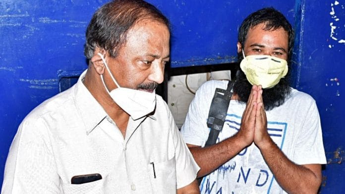 A file photo of Dr Kafeel Khan's release from Mathura Jail. | Photo: ANI